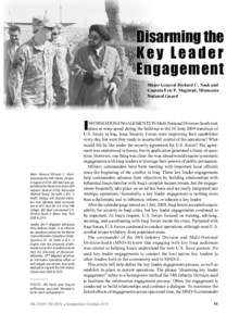 Disarming the Key Leader Engagement Major M Ma