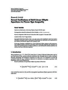 Forced Oscillations of Half-Linear Elliptic Equations via Picone-Type Inequality