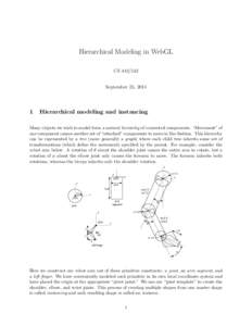 Hierarchical Modeling in WebGL CSSeptember 25, 2014 1