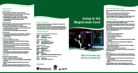 What happens  About the Magistrates Court The first mention