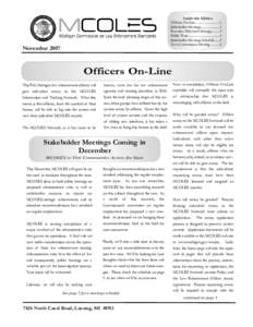 MCOLES Newsletter Fall 2007.qxp