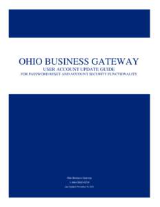 Ohio Business Gateway Account troubleshooting guide