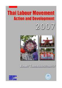 Thai labour movement - action and development 2007