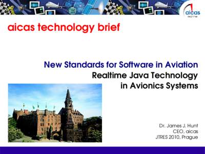 aicas technology brief  New Standards for Software in Aviation Realtime Java Technology in Avionics Systems
