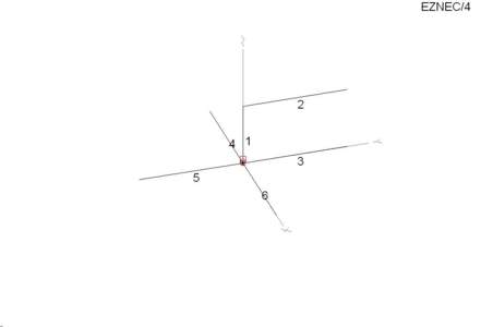 Exhibit 3d FCC 442, Block 15, pg 4 Antenna characteristics/calculations: 60-foot tower, base loaded with 3 + j940 ohm load, 100-foot flat top, 4 radials, 0.5 MHz