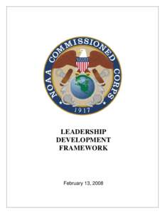 NOAA Corps Leadership Development Framework