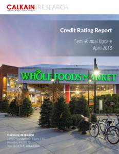 RESEARCH  Credit Rating Report Semi-Annual Update April 2018
