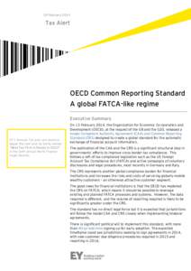19 February[removed]Tax Alert OECD Common Reporting Standard A global FATCA-like regime