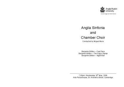 Anglia Sinfonia and Chamber Choir