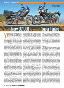 MODEL COMPARISON  photos and text by Dave Searle  Suzuki’s