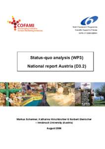 Sixth Framework Programme Scientific Support to Policies SSPE-CTStatus-quo analysis (WP3) National report Austria (D3.2)