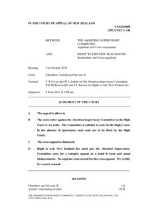 IN THE COURT OF APPEAL OF NEW ZEALAND CA522[removed]NZCA 246 BETWEEN