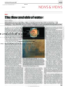 Vol 438|22/29 DecemberNEWS & VIEWS MARS  The flow and ebb of water