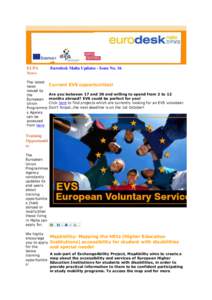 Desiderius Erasmus / Erasmus for Young Entrepreneurs / European Youth Parliament / European Union / EVS / Malta / Santa Venera / Eurodesk / Europe / Political geography / Political philosophy