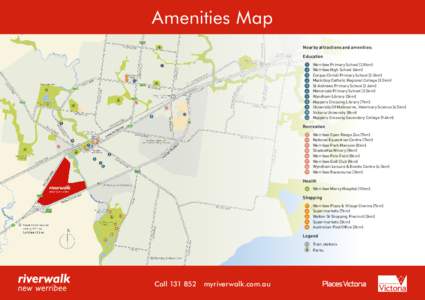 Amenities Map Nearby attractions and amenities: Education 1	 	 2	 	 3