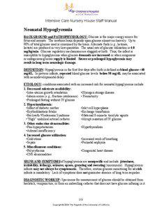 Intensive Care Nursery House Staff Manual  Neonatal Hypoglycemia