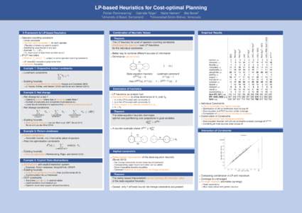 LP-based Heuristics for Cost-optimal Planning 1 ¨ Florian Pommerening1 Gabriele Roger Malte Helmert1 Blai Bonet2 1