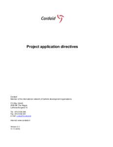 2. Project application directives v3.1
