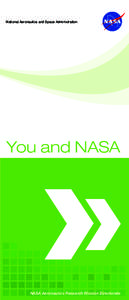 National Aeronautics and Space Administration  You and NASA NASA Aeronautics Research Mission Directorate