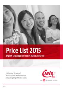 Price List[removed]English language courses in Malta and Gozo Issue 1.0