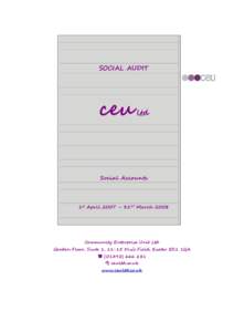 SOCIAL AUDIT  ceu ltd Social Accounts