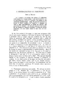 PACIFIC JOURNAL OF MATHEMATICS Vol. 41, No. 2, 1972 A GENERALIZATION OF INJECTIVITY JOHN A.