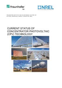 Current Status of Concentrator Photovoltaic (CPV) Technology