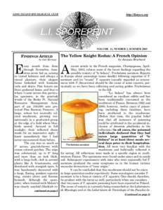 LONG ISLAND MYCOLOGICAL CLUB  http://limyco.org VOLUME 11, NUMBER 2, SUMMER 2003