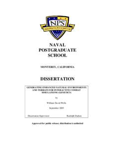 NAVAL POSTGRADUATE SCHOOL MONTEREY, CALIFORNIA  DISSERTATION