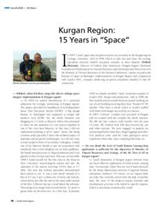 ScanEx RDC — 20 Years  Kurgan Region: 15 Years in “Space”  I