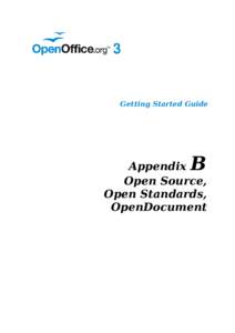 Getting Started Guide  B Appendix Open Source,