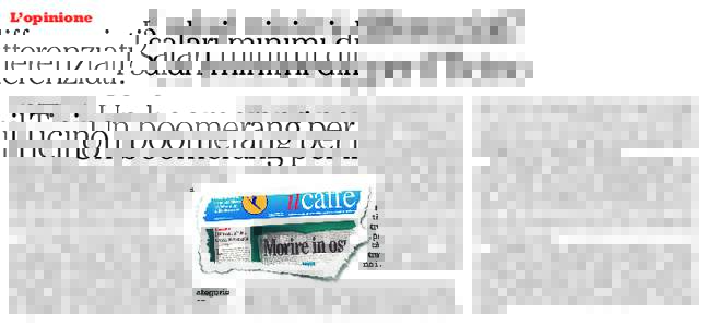 L’opinione  I salari minimi differenziati? Un boomerang per il Ticino  STEFANO MODENINI
