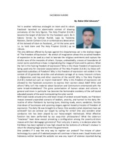 Microsoft Word - FACEBOOK FURORE by Babar bilal Article