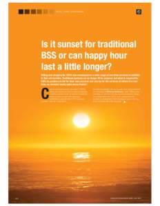 REAL-TIME CHARGING  Is it sunset for traditional BSS or can happy hour last a little longer? Billing and charging for CSPs now encompasses a wide range of one-time services in addition