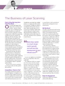 Ken Smerz  The Business of Laser Scanning Cash is King, But Long Term Cash Flow Rules