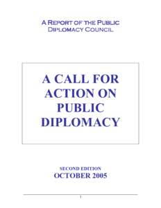 Call for Action 2d Ed Oct 05
