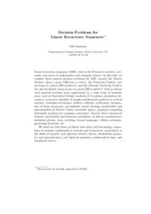 Mathematics / Theoretical computer science / Mathematical logic / Fibonacci number / LRS / Algebraic geometry / Thoralf Skolem / Quantum computing