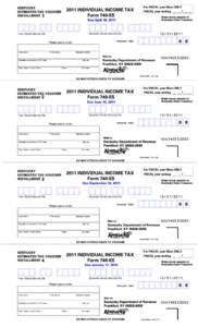 KENTUCKY ESTIMATED TAX VOUCHER INSTALLMENT[removed]INDIVIDUAL INCOME TAX Form 740-ES