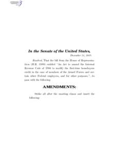 In the Senate of the United States, December 24, 2009. Resolved, That the bill from the House of Representatives (H.R[removed]entitled ‘‘An Act to amend the Internal Revenue Code of 1986 to modify the first-time homeb