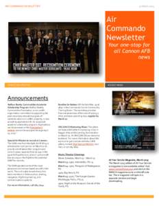 AIR COMMANDO NEWSLETTER  11 March 2015 Air Commando
