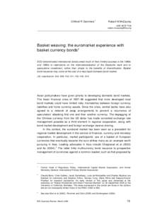 Basket weaving: the euromarket experience with basket currency bonds - BIS Quarterly Review, part 7, March 2006