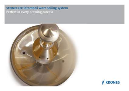 steinecker Stromboli wort boiling system Perfect in every brewing process Perfect for wort quality and saving resources  Wort boiling is a fundamental step