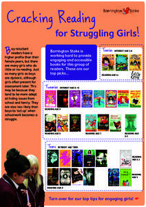 Cracking Reading 		 B oy reluctant readers have a