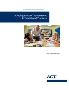 Keeping Track of Improvement in Educational Practices
