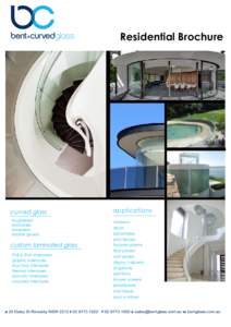 Residential Brochure  curved glass applications