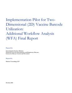 Implementation Pilot for Two-Dimensional (2D) Vaccine Barcode Utilization