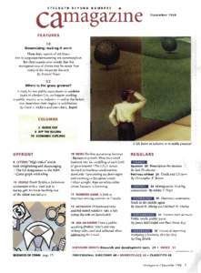 camagazine STRENGTH BEYOND NUMBERS [ Inside out ]  DECEMBER 1998 VOLUME 131, NO. 10