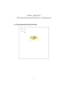 Online Appendix: “The Distributional Preferences of Americans” A. Experimental Instructions Well Being 326