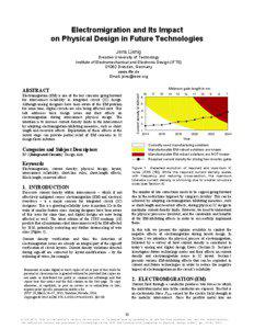 Electromigration and Its Impact on Physical Design in Future Technologies 1st Author