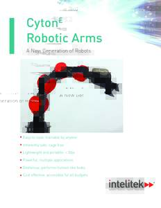 Cyton Robotic Arms E A New Generation of Robots